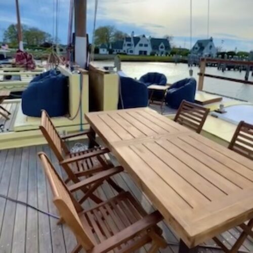 Mon Tiki Largo's vast open deck